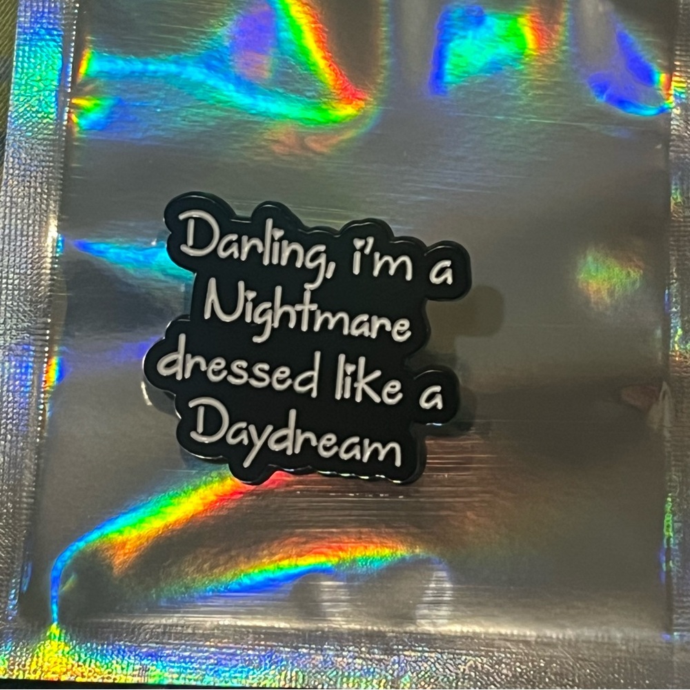 NEW! Blank Space Lyric Lapel Pin